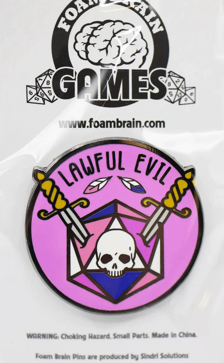 Pride Flag Alignment Pin: Genderfluid - Lawful Evil