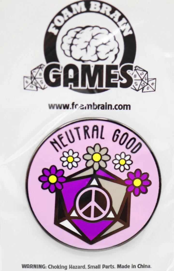 Pride Flag Alignment Pin: Asexual - Neutral Good