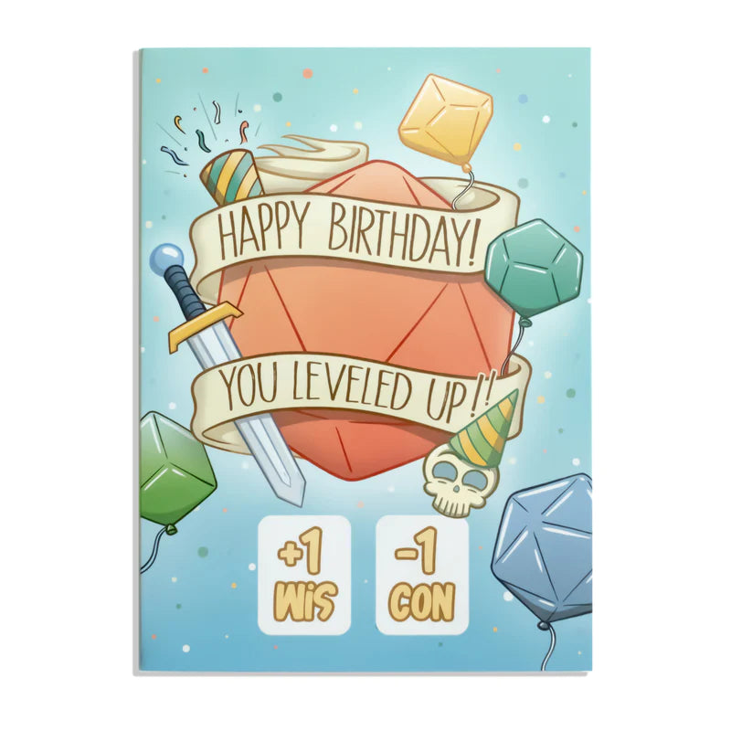 GlassStaff Birthday D20 Greeting Card