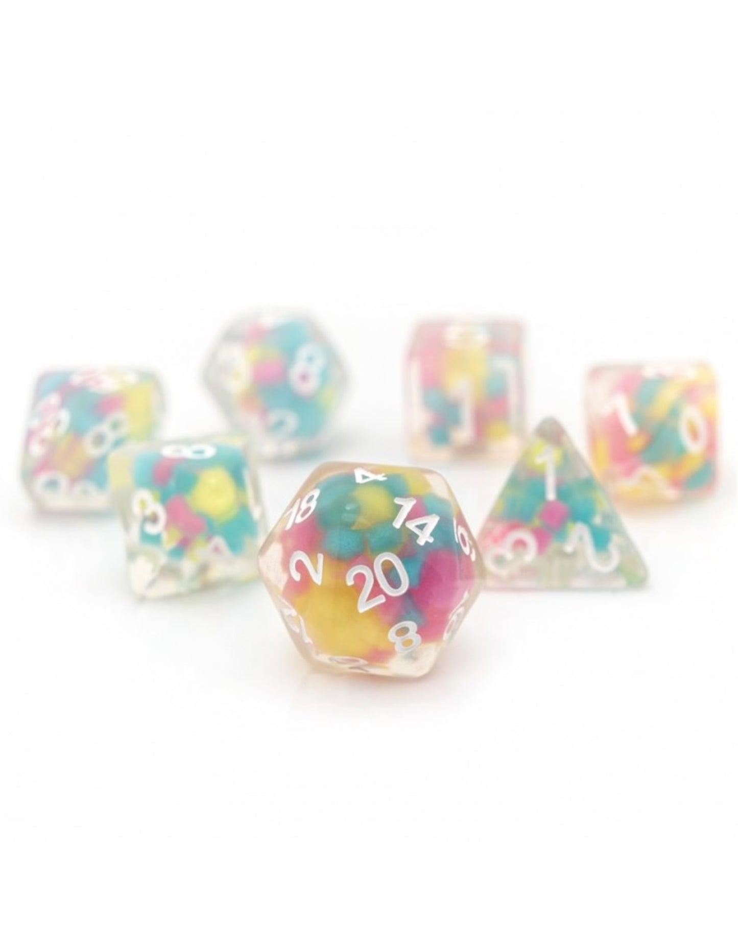 Sirius Dice 7 Die Set: Lucky Charm Glowworm