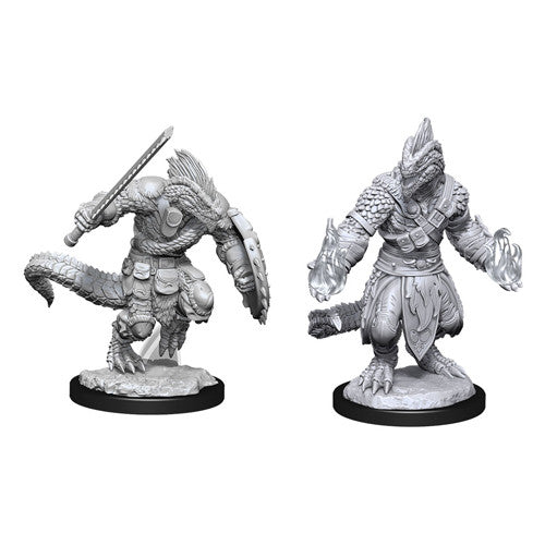 Wizkids Nolzur's Marvelous Miniatures: Lizardfolk Barbarian & Lizardfolk Cleric